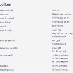 udiil.ee whois info