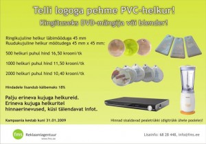 fms eesti oü logoga pehmed pvc-helkurid