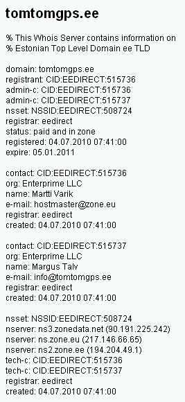 810 tomtomgps.ee whois tomtomgps.ee whois