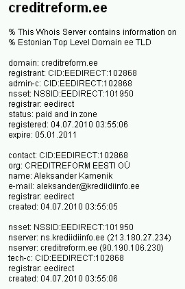 780 creditreform.ee whois krediidiinfo creditreform.ee whois krediidiinfo
