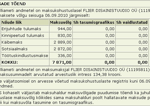 785 flier disainistuudio maksuvõlg flier disainistuudio maksuvõlg