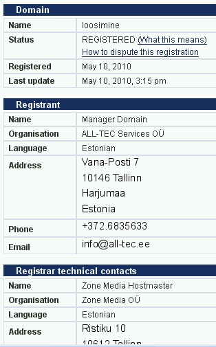 656 all-tec osaühing uus spam teenus loosimine.eu kohta whois all-tec osaühing uus spam teenus loosimine.eu kohta