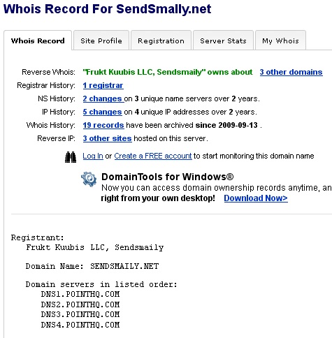 sendsmaily.net whois