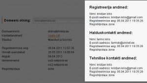 kliimatehnika.ee whois kristjan kriis