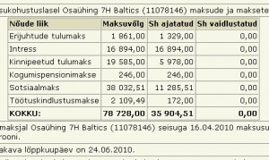 reg 11078146 tasumata maksud