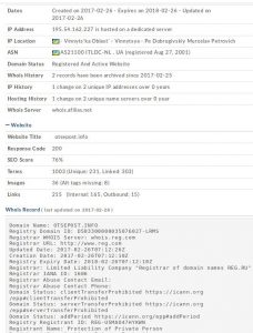 otsepost.info whois