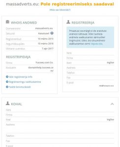 massadverts.eu whois info erasikuga